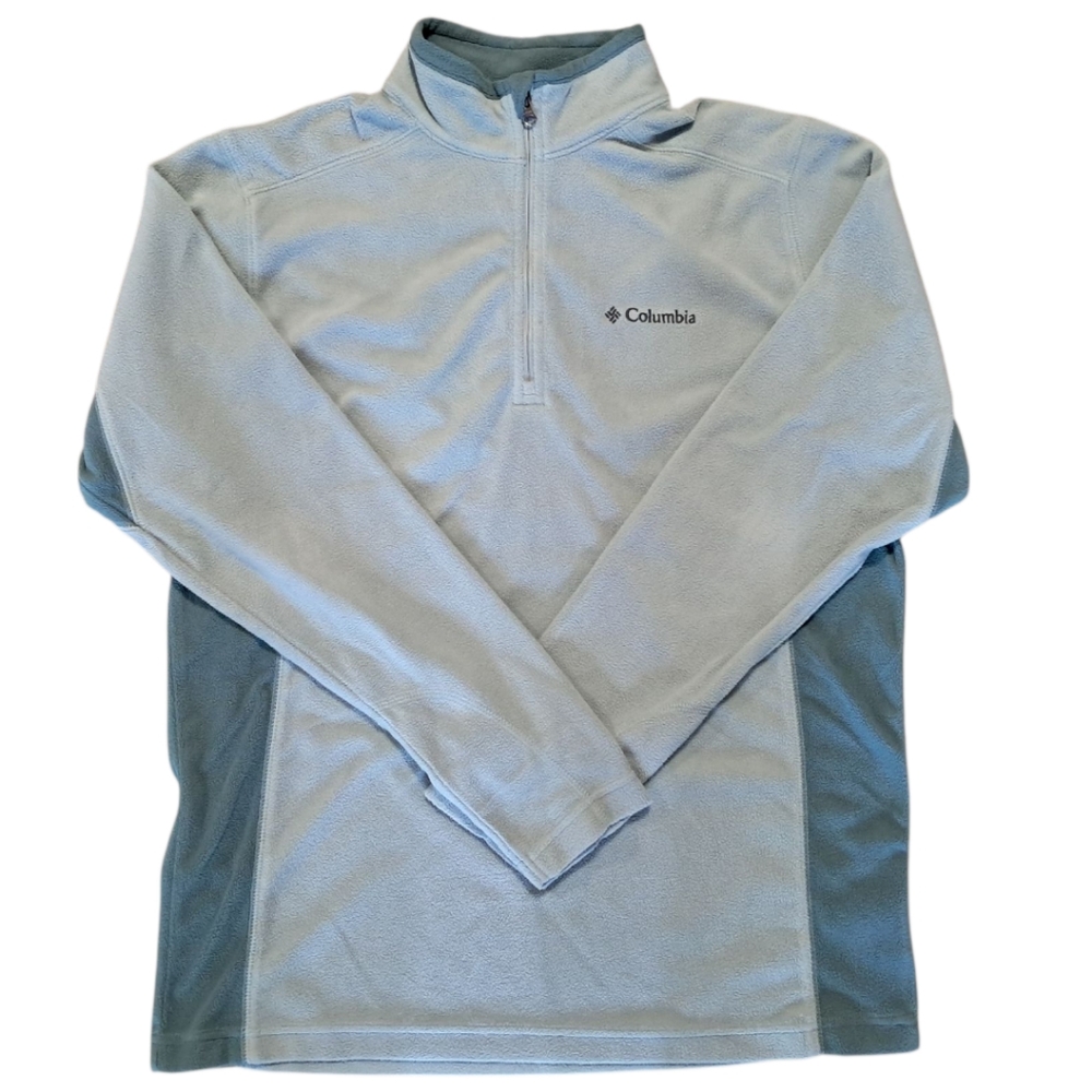 Columbia Klamath Range‎ II Mens Half Zip Fleece Pullover Jacket Lightweight EUC